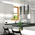 Lampa wisząca JOKER Zielony/Złoty 3xGU10 MLP7721 Milagro