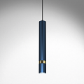 Lampa wisząca JOKER Ciemny Niebieski/Złoty 1xGU10 MLP7725 Milagro