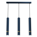 Lampa wisząca JOKER Ciemny Niebieski/Złoty 3xGU10 MLP7726 Milagro