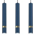 Lampa wisząca JOKER Ciemny Niebieski/Złoty 3xGU10 MLP7726 Milagro