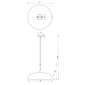Lampa wisząca LINCOLN Czarny/Złoty 1xE27 MLP7898 Milagro