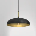 Lampa wisząca LINCOLN Czarny/Złoty 1xE27 MLP7898 Milagro