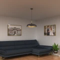 Lampa wisząca LINCOLN Czarny/Złoty 1xE27 MLP7898 Milagro