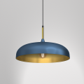 Lampa wisząca LINCOLN Niebieski/Złoty 1xE27 MLP7901 Milagro