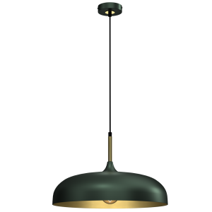 Lampa wisząca LINCOLN Zielony/Złoty 1xE27 MLP7900 Milagro