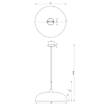 Lampa wisząca LINCOLN Zielony/Złoty 1xE27 MLP7900 Milagro