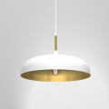 Lampa wisząca LINCOLN Biały/Złoty 1xE27 MLP7899 Milagro