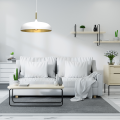 Lampa wisząca LINCOLN Biały/Złoty 1xE27 MLP7899 Milagro