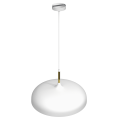 Lampa wisząca LINCOLN Biały/Złoty 1xE27 MLP7899 Milagro