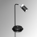 Lampka nocna JOKER Czarny/Chrom 1xGU10 MLP7749 Milagro