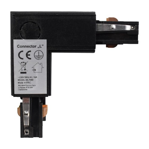 Łącznik Lampy Track Light Czarny 3 Circuit Typ: LU ML7088 EKO-LIGHT