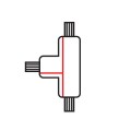 Łącznik Lampy Track Light Czarny 3 Circuit Typ: T DL ML7090 EKO-LIGHT