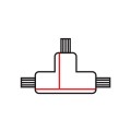 Łącznik Lampy Track Light Czarny 3 Circuit Typ: T UL ML7094 EKO-LIGHT