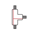 Łącznik Lampy Track Light Czarny 3 Circuit Typ: T UR ML7096 EKO-LIGHT
