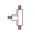 Łącznik Lampy Track Light Biały 3 Circuit Typ: T DR ML7091 EKO-LIGHT