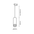 Lampa Pipe Ring Track Pendant Light Biały 1xGU10 ML7672 EKO-LIGHT