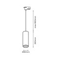 Reflektor Pipe Track Pendant Light Biały 1xGU10 ML7680 EKO-LIGHT