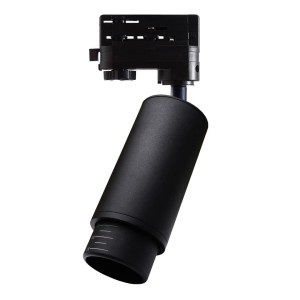 Reflektor MICA Czarny ZOOM track light 1xGU10 - 3 fazowy ML7371 Milagro