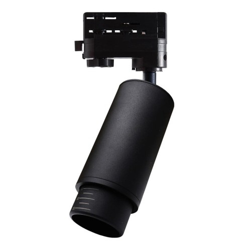 Reflektor MICA Czarny ZOOM track light 1xGU10 - 3 fazowy ML7371 Milagro