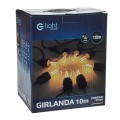 GIRLANDA 10M Z ZARÓWKĄ FILAMENTOWĄ EKO6925 Milagro