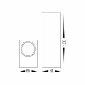 Kinkiet Ogrodowy BOKA 2xGU10 IP44 EKO8333 Eko-Light