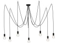 Lampa wisząca pająk SPIDER BLACK VII z długimi przewodami Nowodvorski