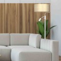 Lampa podłogowa MARSHALL Biały/RATTAN 1xE27 + 1x mini GU10 MLP7492 Milagro