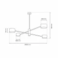 Lampa sufitowa CROSS Złoty 4xGX53 MLP8419 Milagro