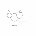 Lampa sufitowa REFLEX 2xE14 + 1xE27 MLP8417 Milagro