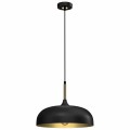 Lampa wisząca LINCOLN Czarny/Złoty 1xE27 35cm MLP8030 Milagro