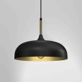 Lampa wisząca LINCOLN Czarny/Złoty 1xE27 35cm MLP8030 Milagro