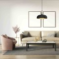 Lampa wisząca LINCOLN Czarny/Złoty 1xE27 35cm MLP8030 Milagro