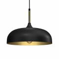 Lampa wisząca LINCOLN Czarny/Złoty 1xE27 35cm MLP8030 Milagro