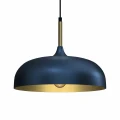 Lampa wisząca LINCOLN Niebieski/Złoty 1xE27 35cm MLP8033 Milagro