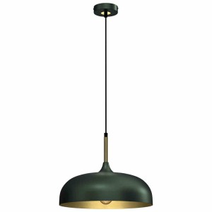 Lampa wisząca LINCOLN Zielony/Złoty 1xE27 35cm MLP8032 Milagro