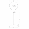 Lampa wisząca LINCOLN Zielony/Złoty 1xE27 35cm MLP8032 Milagro