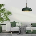 Lampa wisząca LINCOLN Zielony/Złoty 1xE27 35cm MLP8032 Milagro