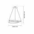 Lampa wisząca LUCERO Złoty 48W LED ML7950 Milagro
