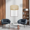 Lampa wisząca MARSHALL Biały/RATTAN 3xE27 MLP7490 Milagro