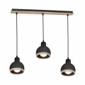 Lampa wisząca OVAL Czarny 3xE27 MLP7046 Milagro