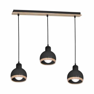 Lampa wisząca OVAL Czarny 3xE27 MLP7046 Milagro