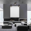 Lampa wisząca OVAL Czarny 3xE27 MLP7046 Milagro