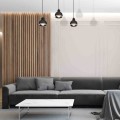 Lampa wisząca OVAL Czarny 3xE27 MLP7046 Milagro