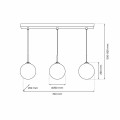 Lampa wisząca REFLEX 3xE14 MLP8415 Milagro