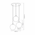 Lampa wisząca REFLEX 3xE14 MLP8416 Milagro