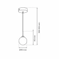 Lampa wisząca REFLEX fi 170 1xE14 MLP8413 Milagro