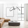 Lampa wisząca TESORO Czarny 48W LED ML7951 Milagro