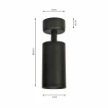Spot MICA Czarny 1xGU10 ML6088 Milagro