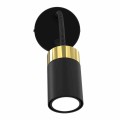 Kinkiet flex JOKER Czarny Złoty 1xGU10 MLP8536 Milagro