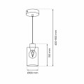Lampa wisząca MADERA 1xE27 MLP8554 Milagro